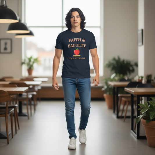 Unisex cotton classic tee Faith & Faculty!