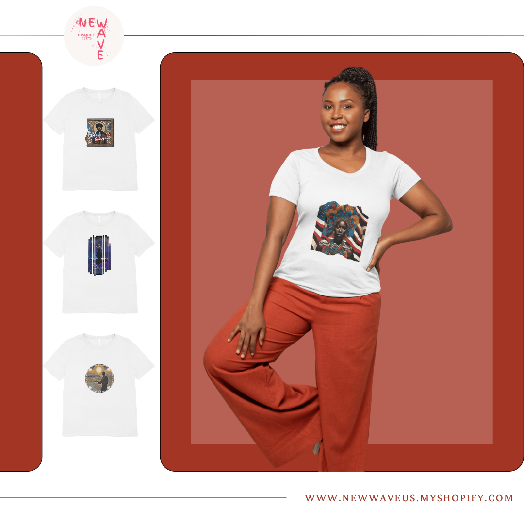 Urban Vibes Graphic Tees featuring bold streetwear art prints on white shirts.