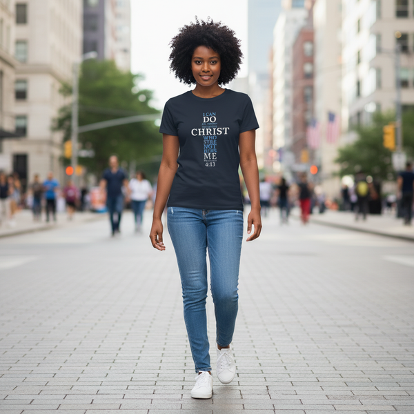 Spiritual Cotton Tees All Things Through Christ!