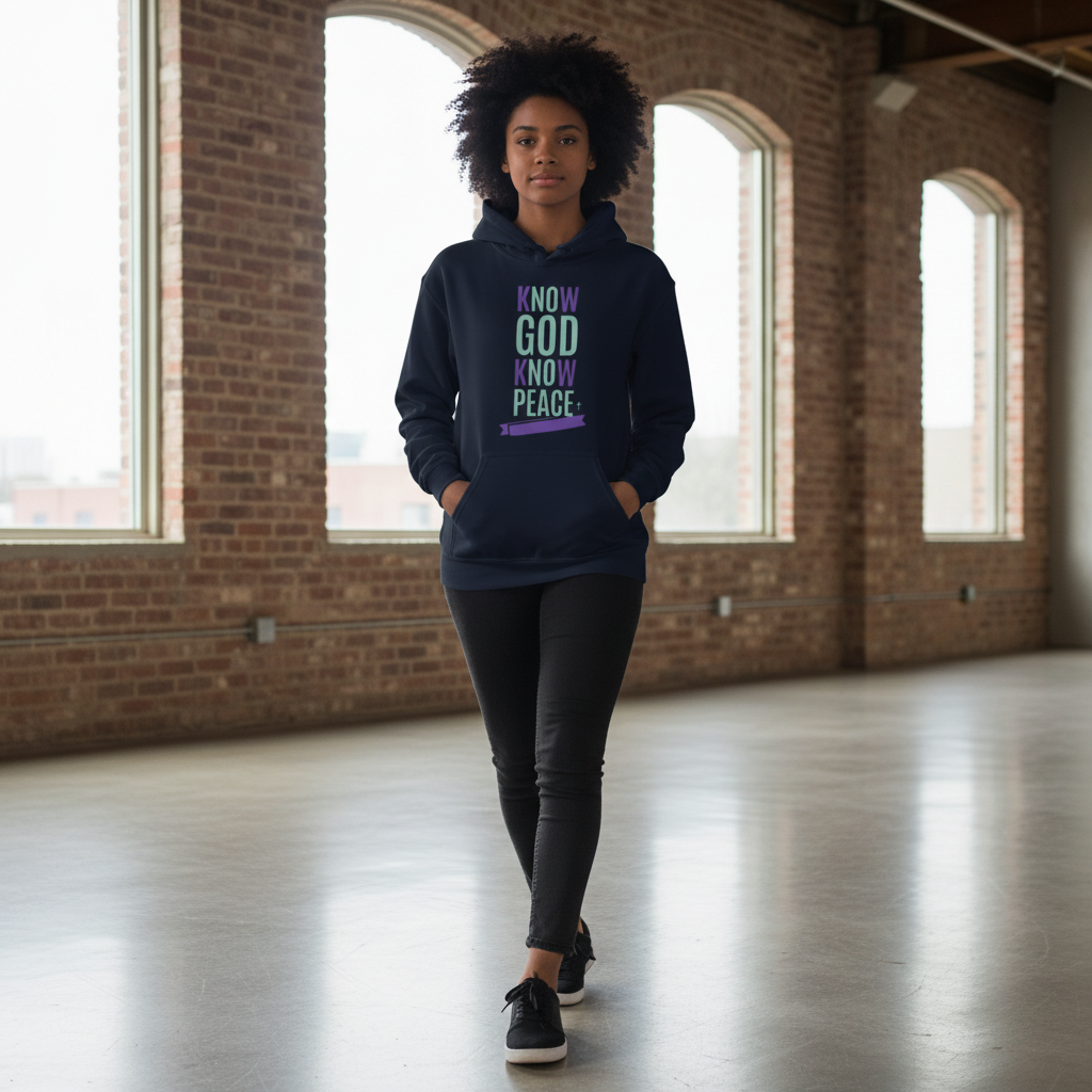 Cozy hoodies Know GOD Know Peace Hoodie